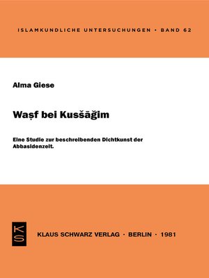 cover image of Wasf bei Kusagim